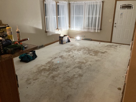 Living Room Carpet Removed